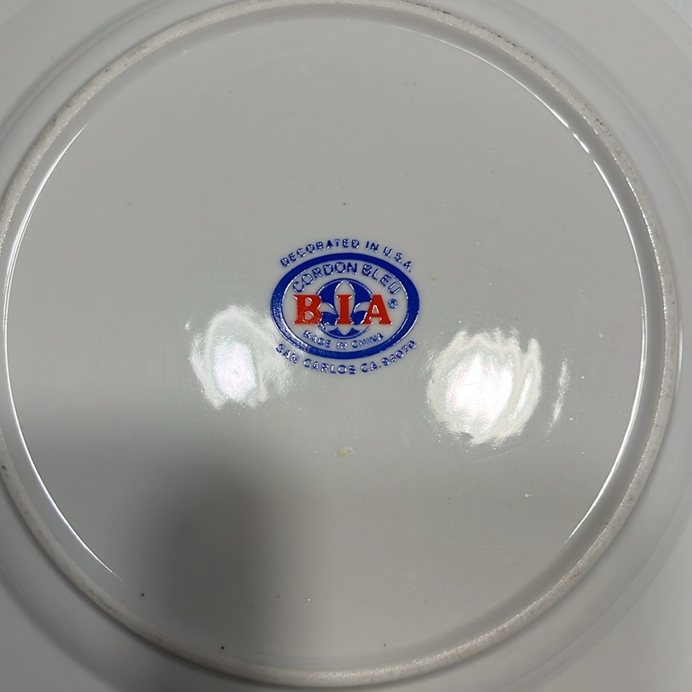 BIA Set of 5 Cordon Bleu Fromage Cheese Plates 8" Charcuterie Dessert Vintage - Picture 7 of 7